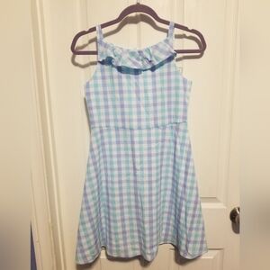 NWT Florence Eiseman Seersucker Dress with Ruffle Multi Color Size 14